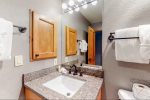 Granite countertops in each bathroom